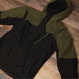 Columbia Green And Black Winter Jacket Kid’s